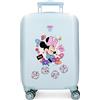 Disney Joumma Minnie Flowers Valigia da Cabina Blu 33x50x20 cm Rigido 2.35 kgs Lucchetto a Combinazione Laterale ABS 2.35 kgs 33L Bagaglio a Mano