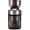 CASO Barista Crema - macina caffe' elettrico con macine piane, 150 W, capacità 190 g (da 1 a 12 tazze) e contenitore raccoglitore estraibile fino a 140 g, 48 livelli di macinatura, acciaio inox
