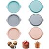 LIUYIDM 6 Pezzi Stampi in Silicone per Dolci Diametro 12 cm Stampo Torta Silicone Circolare Stampo Tortiera,Adatto per Sandwich di Uova per La Colazione, Cupcakes e Muffin