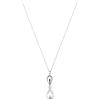 Brosway Collana Donna in Acciaio con Perla, Pendente a Goccia, Catenina Elegante BPC68, Gioiello Raffinato per Occasioni Speciali