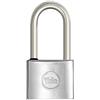YALE Lucchetto marino in ottone Y1150040080X, larghezza corpo 40 mm, arco lungo in acciaio inossidabile da 20 mm, con anello in gomma e doppio sistema di chiusura