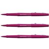PAPER MATE Confezione 3 Pennarello Penne Flair Originale Nylon Medio Punto Magenta