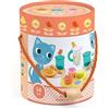 DJECO Set cucina Merenda per gattini, 14 pezzi posta , bicchieri dolci, Djeco, Eta 2+