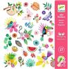 DJECO 160 Adesivi Natura Tropicale ,Djeco,eta 4-7 anni