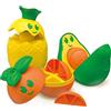 Clementoni Fruit Puzzle, Gioco Componibile con Frutta , Giochi Prima Infanzia Made in Italy, Linea Play for Future, Stimola Manualita e Logica, Baby Clementoni, Eta 12-36 mesi