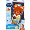VTech Il Telefono di Teddy, Telefono per Bambini Interattivo, Impara i Colori e i Numeri, Cellulare con Clip, Gioco Neonato con 4 Canzoni e 15 Melodie, Lingua Italiana, Batterie Incluse, 6-36 Mesi