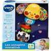 VTech Leo Sonaglino Interattivo, Sonaglio Neonato con Attivazione a Pulsante Luminoso, Gioco Neonato con 15 Melodie e 35 Frasi, Spegnimento Automatico, Lingua Italiana, Batterie Incluse, 3-36 Mesi