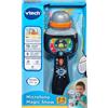VTech Microfono Magic Show, Microfono Karaoke per Bambini con 15 Canzoni, 5 Filtri Vocali Divertenti, Microfono Bluetooth, Regolazione del Volume, Lingua Italiana, Batterie Incluse, 2-5 Anni