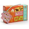 DJECO Puzzle Duo, Baby Animals 12 puzzles,Djeco,eta 2+