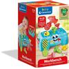 Clementoni Banchetto Svita Avvita, Gioco per Bambini con Martello, Cacciavite e Chiave Inglese, 6 Accessori, Cassetta degli Attrezzi Portatile,Clementoni,Eta 10-36 mesi