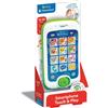 Clementoni Baby Smartphone Touch & Play, Telefono Bambini i, Centro attivita con 3 modalita di Gioco e 12 Tasti per Scoprire Nomi degli Animali, Numeri e Parole, Lingua Italiana,aby Clementoni,Eta 12-36 mesi