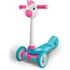 Clementoni Baby Unicorn Push Scooter, Monopattino Bambina 2 Anni con 3 Ruote, Gioco da Esterno ed Interno,Baby Clementoni,Eta 2-4 anni