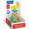 Clementoni Trottola Bambini, Happy Friends Spinning Top con Animali, Gioco Prima Infanzia Stimola Manualita,Clementoni,Eta 9+ mesi
