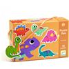DJECO Puzzle Duo, Dinosauri, 10 mini puzzles,Djeco,Eta 2+