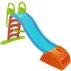 PALMITESSA Scivolo per bambini 5 gradini con innesto acqua. Scivolo da giardino per bambini super resistente. Scivolo per bambini da casa in plastica 180x78x110cm. Multicolor Max 50kg (Blu)