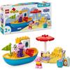 LEGO DUPLO Viaggio in Barca di Peppa Pig, Giochi Educativi per Bambine e Bambini da 2 Anni, Giocattolo per l'Apprendimento Prescolare da Costruire con 2 Personaggi, Idea Regalo di Compleanno 10432