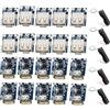 VISSQH 20 pcs 5V 1A Batteria al litio USB Scheda di protezione della ricarica 134N3P Modulo di alimentazione Step Up per display LED fai-da-te USB e porta micro +5 pcs portabatteria 18650
