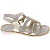 Nero Giardini Junior Infradito in pelle platino