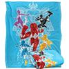 LOGOVISION Power Rangers Polygon Blast Coperta super morbida al tatto setoso - 152 x 127 cm
