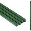 Relaxdays Bastoni per Piante in Vaso, Set 10, 110 cm, Ø 10mm, Acciaio Plastificato, Supporto Piantine Rampicanti, Verde