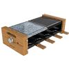 Cecotec Cheese&Grill 8200 Raclette in legno 1200 W, superficie grill, 8 pentole singole, termostato regolabile, design rimovibile