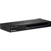 TRENDnet, TK-803R, Switch KVM montaggio a rack a 8 porte, connessione VGA e USB, supporta connessioni USB e PS/2, monitoraggio dispositivi