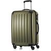 HAUPTSTADTKOFFER - ALEX - Set di 3 valigie, valigie rigide, trolley, bagaglio da viaggio opaco, set da viaggio, TSA, 4 ruote doppie (S, M e L), Avocado