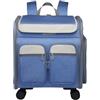 Galatée Zaino Per Cani Con Ruote Removibili, Borsa Da Viaggio Per Cani Approvata Dalle Compagnie Aeree, Passeggino Pieghevole Per Animali Domestici Con Finestre Di Ventilazione In Rete(Blu)