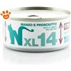 Natural Code 14 Cat Adult XL Manzo e Prosciutto - Lattina Da 170 Gr