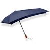 Senz ° mini automatico deluxe pieghevole storm umbrella pin stripes nero, Strisce nere, taglia unica