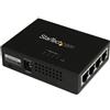 StarTech.com Iniettore midspan Gigabit Power over Ethernet (PoE) a 4 porte - 802