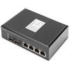 Digitus Switch PoE di rete Gigabit Ethernet a 4 porte, industriale, non gestito,