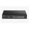 D-LINK SWITCH 16 PORTE GIGABIT SMART MANAGED, FANLESS, 802.1Q VLAN, 802.1P QOS,