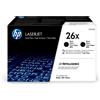 HP 26X CF226XD, Multipack da 2 Cartucce Toner Originali da 9000 Pagine, Compatib