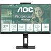 AOC MONITOR 27 LED IPS QHD 16:9 4MS 350 CDM, WEBCAM, PIVOT, DP/2HDMI, MULTIMEDIA