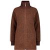 CMP - Giacca lunga da donna in Wooltech, Malto Mel., 42