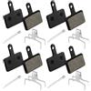 NQEUEPN 4 Paia Pastiglie Freno Bici, Resina Semimetalliche Pastiglie Freno a Disco Bicicletta per MTB Ebike per Tektro TRP Deore Br-M575 B01s Mt200 M525 M515 T615 T675 M505 M495 M486 M485