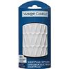 Yankee Candle diffusore ScentPlug | Base per profumatore d'ambiente elettrico | Motivo decorativo grafico bianco | Spina UE a 2 poli