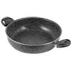Home Stone Tegame Antiaderente con 2 Manici, Pietra, Antracite, 22 cm