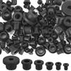 Fukaisu 115pz Passacavi Gomma Siliconica Tipo T, 6 Misure Kit di Occhielli in Silicone Riutilizzabili a T per Protezione Cavi Sistemi di Irrigazione Attrezzature per Ricambi Automobilistici