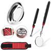 Glarks Set di 4 attrezzi magnetici per pickup, tra cui vassoio magnetico per parti e specchio telescopico, 4,5 kg magnete pickup stick e polacco magnetico per parti a bussola bullone a vite in metallo