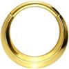 PIERCINGLINE Anello segmentato Clicker in titanio - Piercing per naso, setto, orecchio, elica o trago, 8 mm, titanio (grado 23)