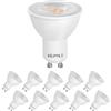KEJIYILT Confezione da 10 lampadine LED GU10, 7W equivalenti a una lampada alogena da 65W, 650LM, fascio largo 40°, faretto MR16, dimmerabile, per faretti da incasso, luci di pista, downlig (3000K)