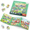 Aolso Puzzle Magnetici Giochi per Bambini 3-7 Anni, Giocattolo Montessori, Puzzle Animali Magnetico Gioco,Giochi da Viaggio per Bambini 2 Anni-Scene di Traffico