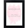 Alison Kingsgate Cornice portafoto A4 di alta qualità, dimensioni 29.7x21 cm, da utilizzare per cornici, cornice A4, colore nero con foglio di plexiglas trasparente e gancio da parete (nero)