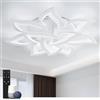 Yuanfenghua Smart Plafoniera Led soffitto stile Moderno, Dimmerabile Lampadario Camera da letto con Telecomando, 46 W Alexa/Google/HomeKit (81 * 11cm)