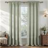 MRTREES Tende Verde Salvia 2 Pezzi 140x260 cm, Tende Lino per Interni con Passanti Eleganti Semitrasparenti Morbide e Naturali Ideali per Salotto Camera da Letto Comedor Moderno
