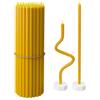 BlueBee Candles Candele in cera d'api pura per la casa - 40 candele sottili e alte + 2 supporti, combustione prolungata, per preghiere in chiesa, Hanukkah, torta di compleanno, Natale e Avvento