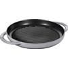 Staub 40509-522-0 - Padella Rotonda in ghisa, 26 cm, Colore: Grigio