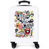 MOVOM Monsters Valigia da Cabina Bianco 38x55x20 cm Rigido 2 kg ABS side combination lock 2 kg 34L Bagaglio a Mano